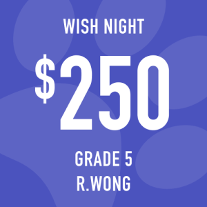 Grade 5 Wong Wish Night: Suggested donation