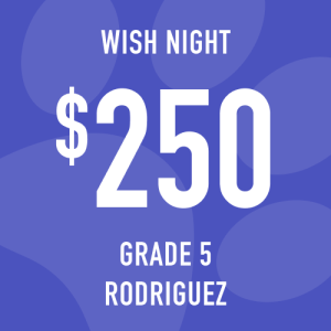 Grade 5 Rodriguez Wish Night: Suggested donation