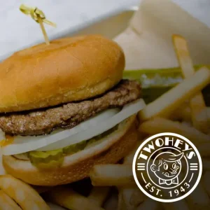 Twohey's Veggie Burger and Fries